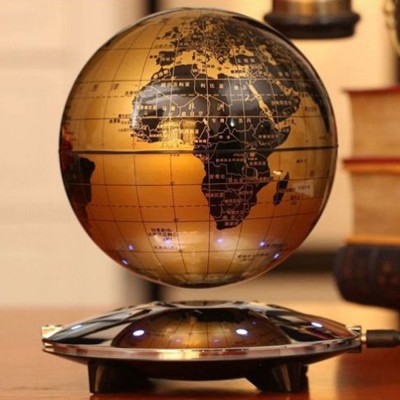Creative 6" Magnetic Levitation Maglev Floating Globe World Map 8 LED Decor Gift   322474532040